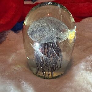 Glass Jellyfish Aquarium Decor